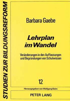 bokomslag Lehrplan Im Wandel