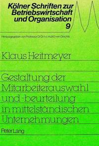 bokomslag Gestaltung Der Mitarbeiterauswahl Und -Beurteilung in Mittelstaendischen Unternehmungen
