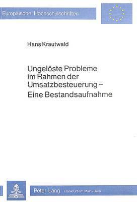 bokomslag Ungeloeste Probleme Im Rahmen Der Umsatzbesteuerung