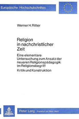 bokomslag Religion in Nachchristlicher Zeit