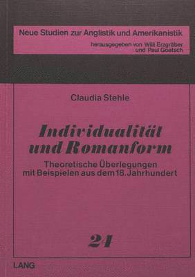 Individualitaet Und Romanform 1