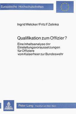 bokomslag Qualifikation Zum Offizier?