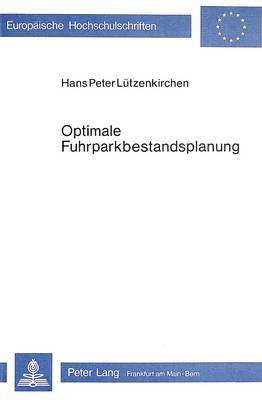 Optimale Fuhrparkbestandsplanung 1