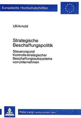 Strategische Beschaffungspolitik