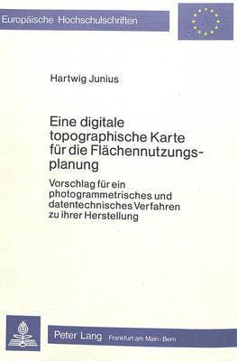 Eine Digitale Topographische Karte Fuer Die Flaechennutzungsplanung 1