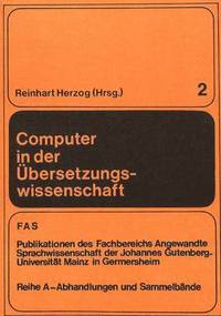 bokomslag Computer in Der Uebersetzungswissenschaft