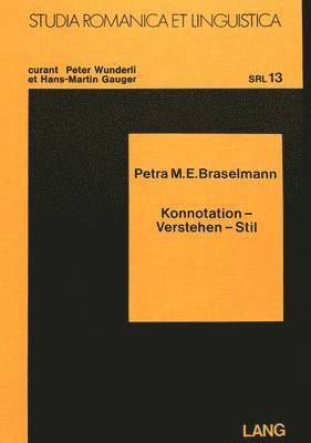 bokomslag Konnotation - Verstehen - Stil