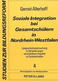 bokomslag Soziale Integration Bei Gesamtschuelern in Nordrhein-Westfalen