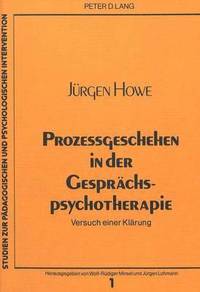 bokomslag Prozessgeschehen in Der Gespraechspsychotherapie