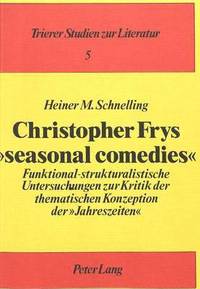 bokomslag Christopher Frys Seasonal Comedies