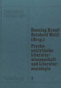 bokomslag Psychoanalytische Literaturwissenschaft Und Literatursoziologie