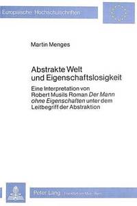 bokomslag Abstrakte Welt Und Eigenschaftslosigkeit