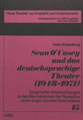 bokomslag Sean O'Casey Und Das Deutschsprachige Theater (1948-1974)