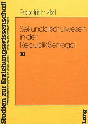 bokomslag Sekundarschulwesen in Der Republik Senegal