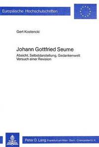 bokomslag Johann Gottfried Seume