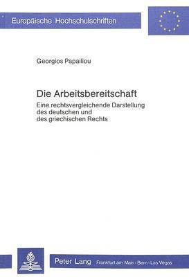 Die Arbeitsbereitschaft 1