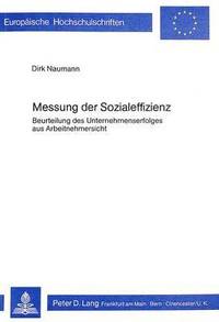 bokomslag Messung Der Sozialeffizienz