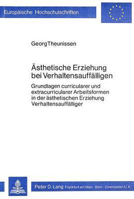 bokomslag Aesthetische Erziehung Bei Verhaltensauffaelligen