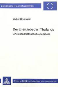 bokomslag Der Energiebedarf Thailands