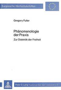 bokomslag Phaenomenologie Der Praxis