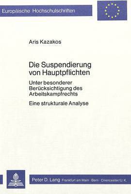 Die Suspendierung Von Hauptpflichten 1