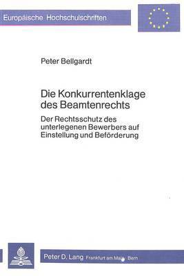 Die Konkurrentenklage Des Beamtenrechts 1