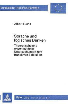 bokomslag Sprache Und Logisches Denken