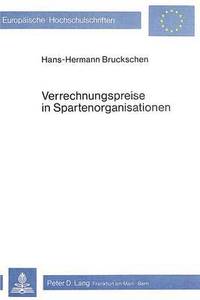 bokomslag Verrechnungspreise in Spartenorganisationen