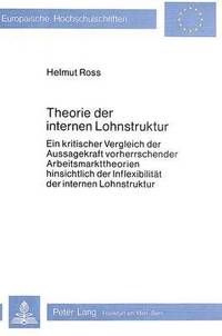 bokomslag Theorie Der Internen Lohnstruktur