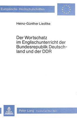 bokomslag Der Wortschatz Im Englischunterricht Der Bundesrepublik Deutschland Und Der Ddr