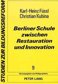 bokomslag Berliner Schule Zwischen Restauration Und Innovation