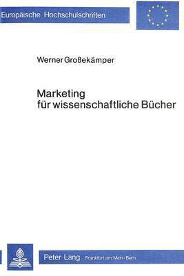 bokomslag Marketing Fuer Wissenschaftliche Buecher