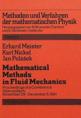 R. Meister, etc., Erich Martensen - Mathematical Methods in Fluid Mechanics, Häftad