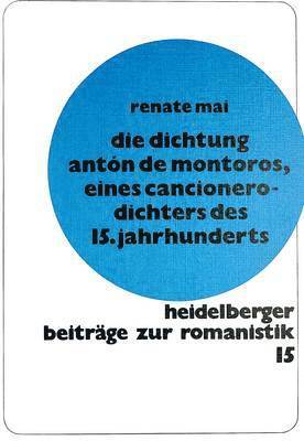 bokomslag Die Dichtung Anton de Montoros, Eines Cancionero-Dichters Des 15. Jahrhunderts