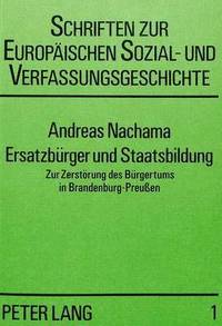 bokomslag Ersatzbuerger Und Staatsbildung