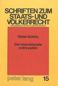 bokomslag Der Internationale Ordre Public