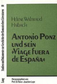bokomslag Antonio Ponz Und Sein Viage Fuera de Espaa