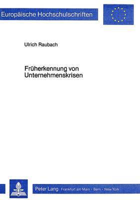 bokomslag Frueherkennung Von Unternehmenskrisen