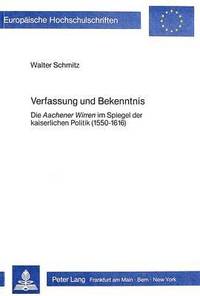 bokomslag Verfassung Und Bekenntnis
