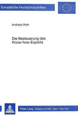 Die Besteuerung Des Know-How-Exports 1