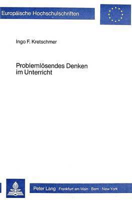 bokomslag Problemloesendes Denken Im Unterricht