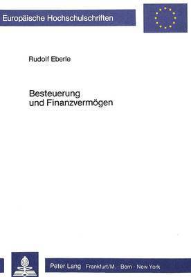 Besteuerung Und Finanzvermoegen 1