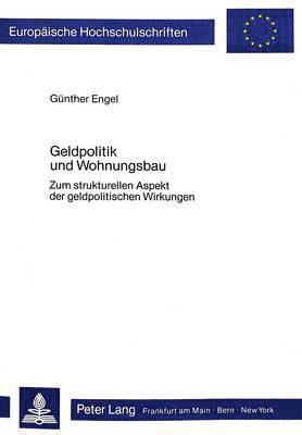 bokomslag Geldpolitik Und Wohnungsbau