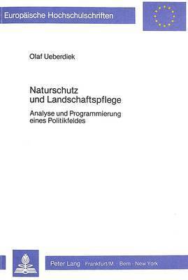 bokomslag Naturschutz Und Landschaftspflege