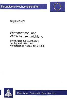 bokomslag Wirtschaftsstil Und Wirtschaftsentwicklung