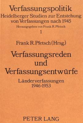 Verfassungsreden Und Verfassungsentwuerfe 1