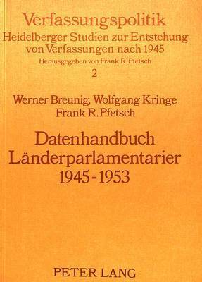 Datenhandbuch Laenderparlamentarier 1945-1953 1