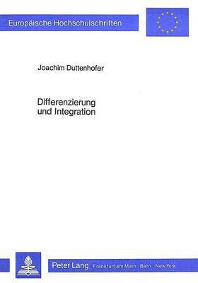 bokomslag Differenzierung Und Integration