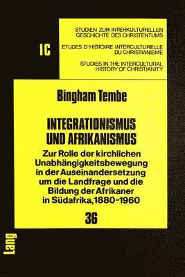 Integrationismus Und Afrikanismus 1