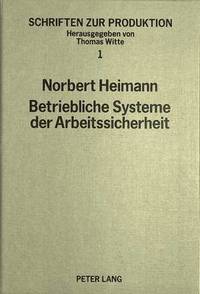 bokomslag Betriebliche Systeme Der Arbeitssicherheit